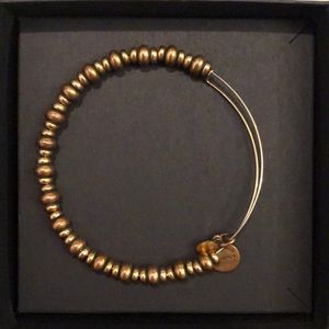 Alex and Ani Gold Rocker Beaded Bangle